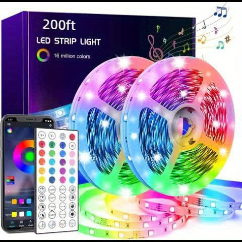 LED Strip Lights 300ft – Colour Changing RGB Light Strip with Music Sync & App Control