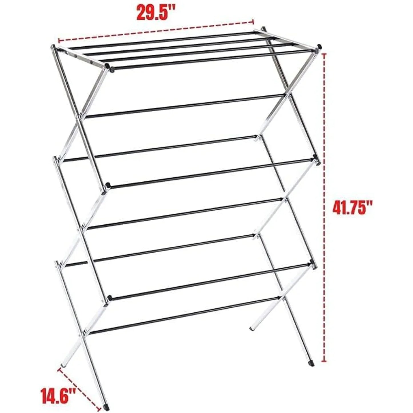 Clothes Drying Rack Collapsible Metal Laundry Stand
