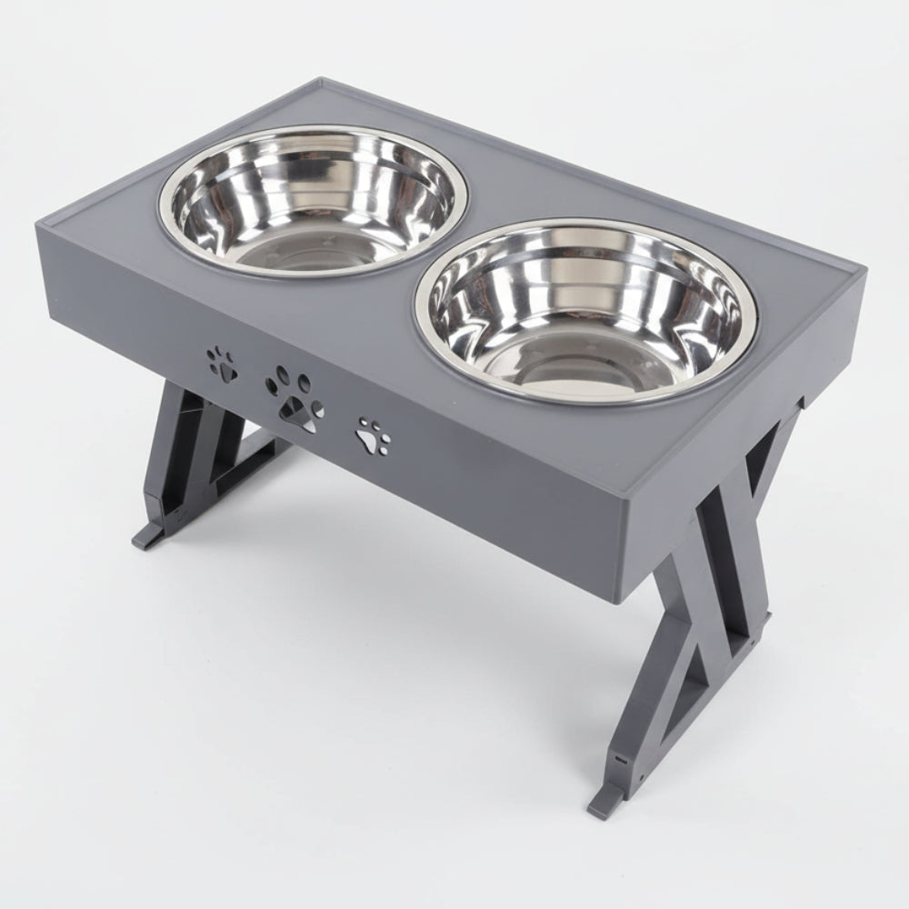 Dog Cat Feed Water Bowls Adjustable