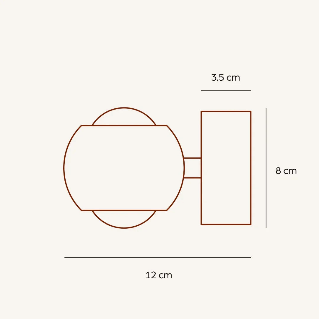LED Wall Light Chrome Modern Spot Lamp