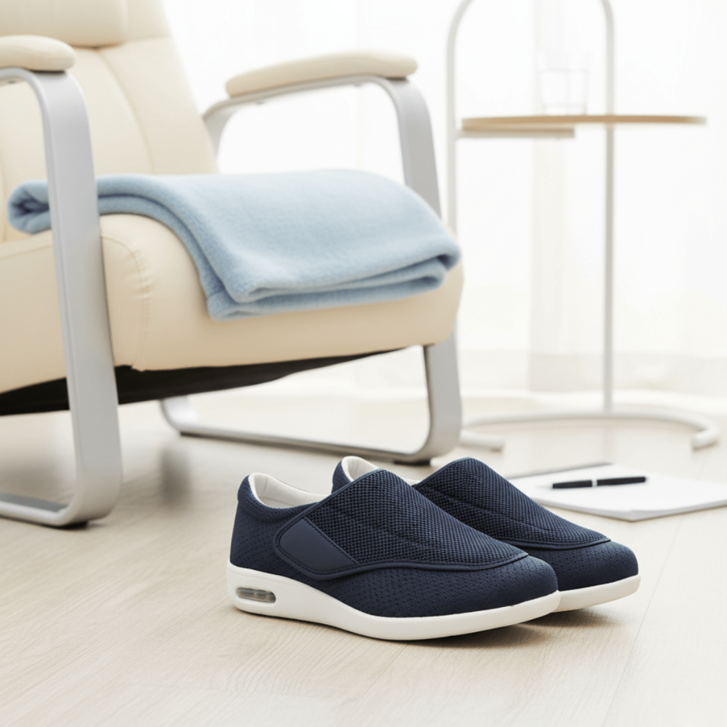 Walking Shoes Extra Wide Adjustable Fit Slip On