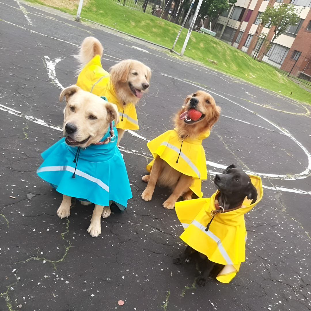 Waterproof Dog Raincoat Reflective Pet Jacket