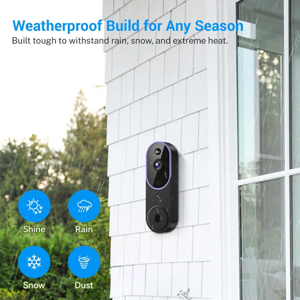 Wireless Doorbell Camera Smart Video AI Night Vision