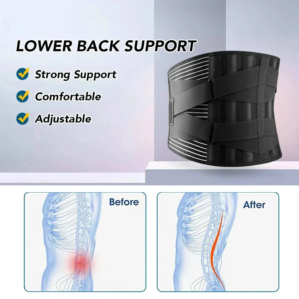 360 Degrees Lumbar Back Support Belt Brace