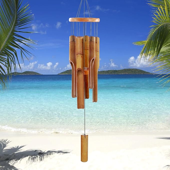 Bamboo Wind Chimes – Handcrafted Wooden Chimes for Garden
