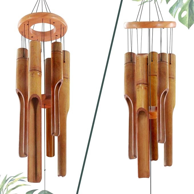 Bamboo Wind Chimes – Handcrafted Wooden Chimes for Garden