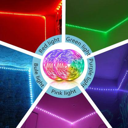 LED Strip Lights 300ft – Colour Changing RGB Light Strip with Music Sync & App Control