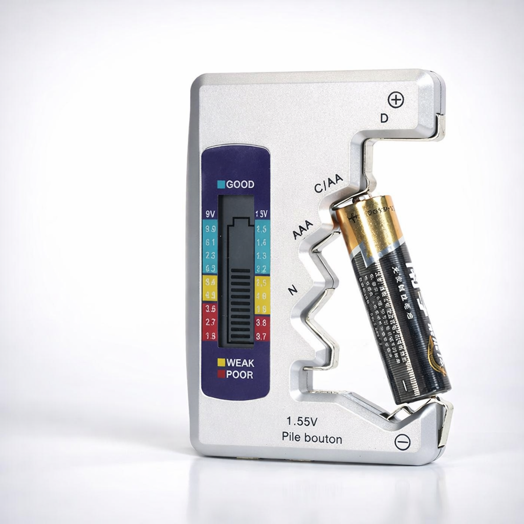 Battery Tester Digital Power Level Checker Tool