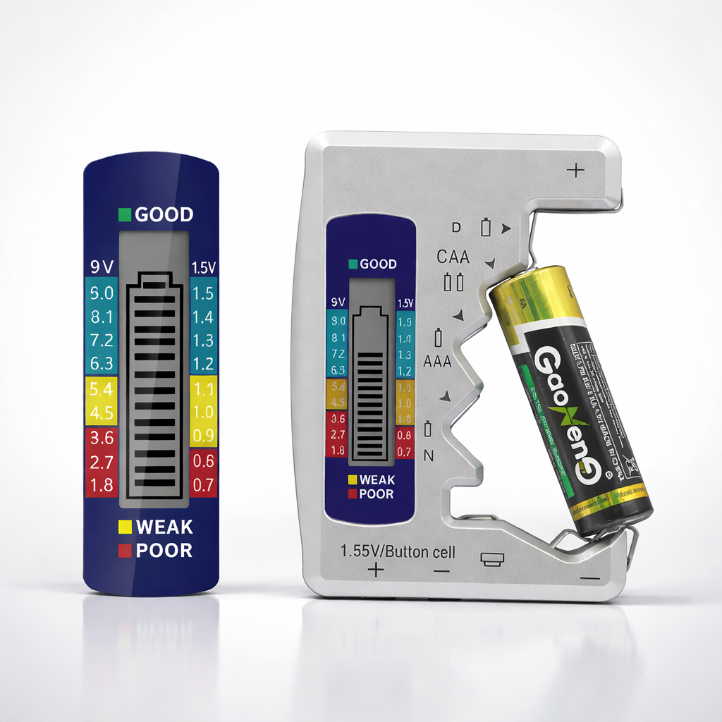 Battery Tester Digital Power Level Checker Tool