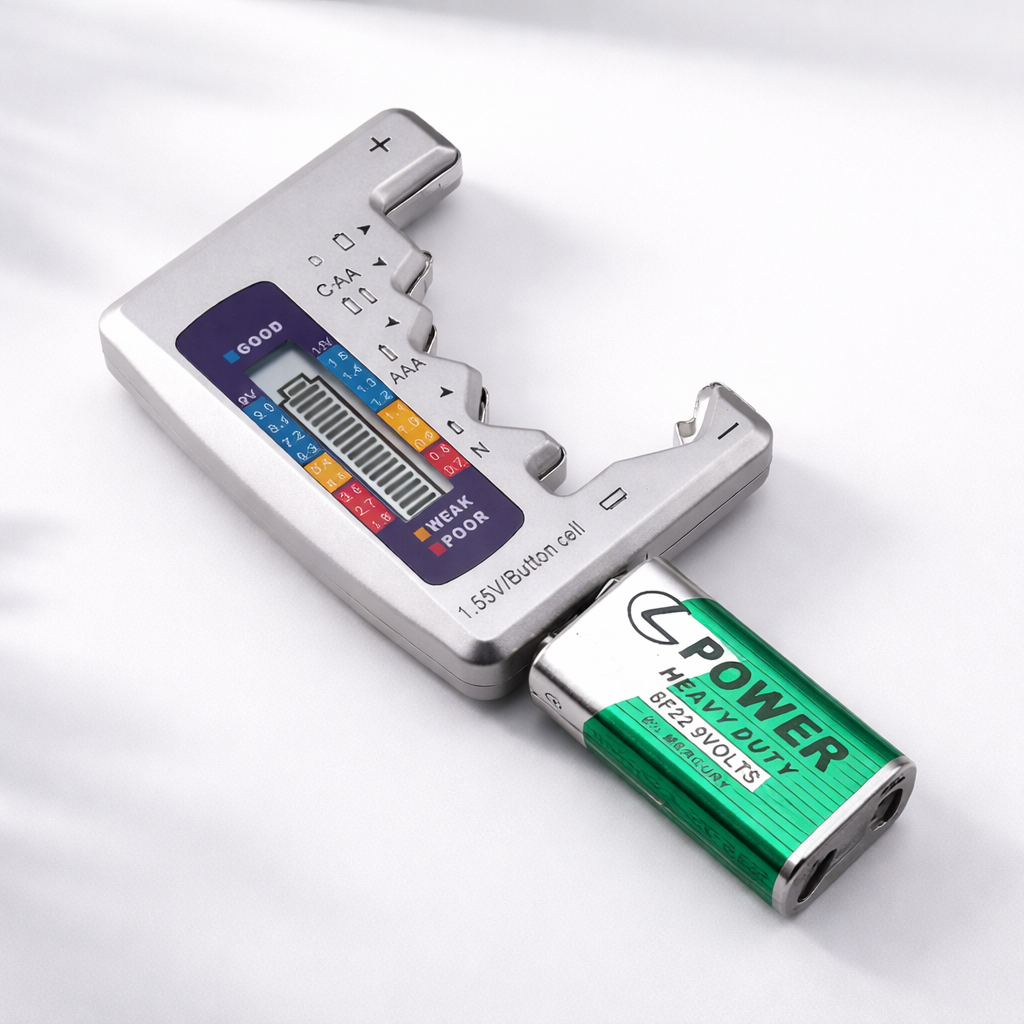 Battery Tester Digital Power Level Checker Tool