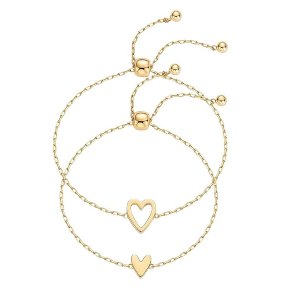 Bracelet Heart Charm Adjustable Love Jewelry