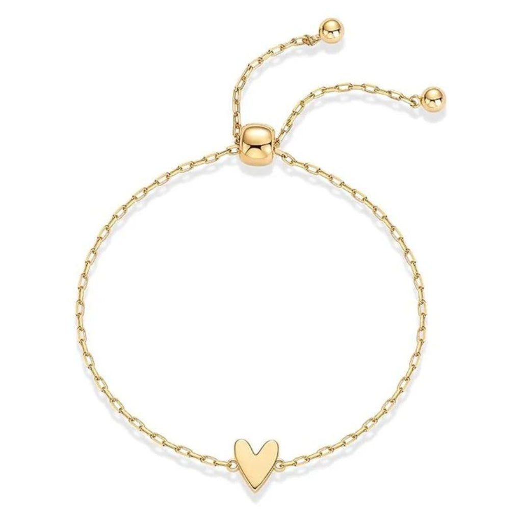 Bracelet Heart Charm Adjustable Love Jewelry