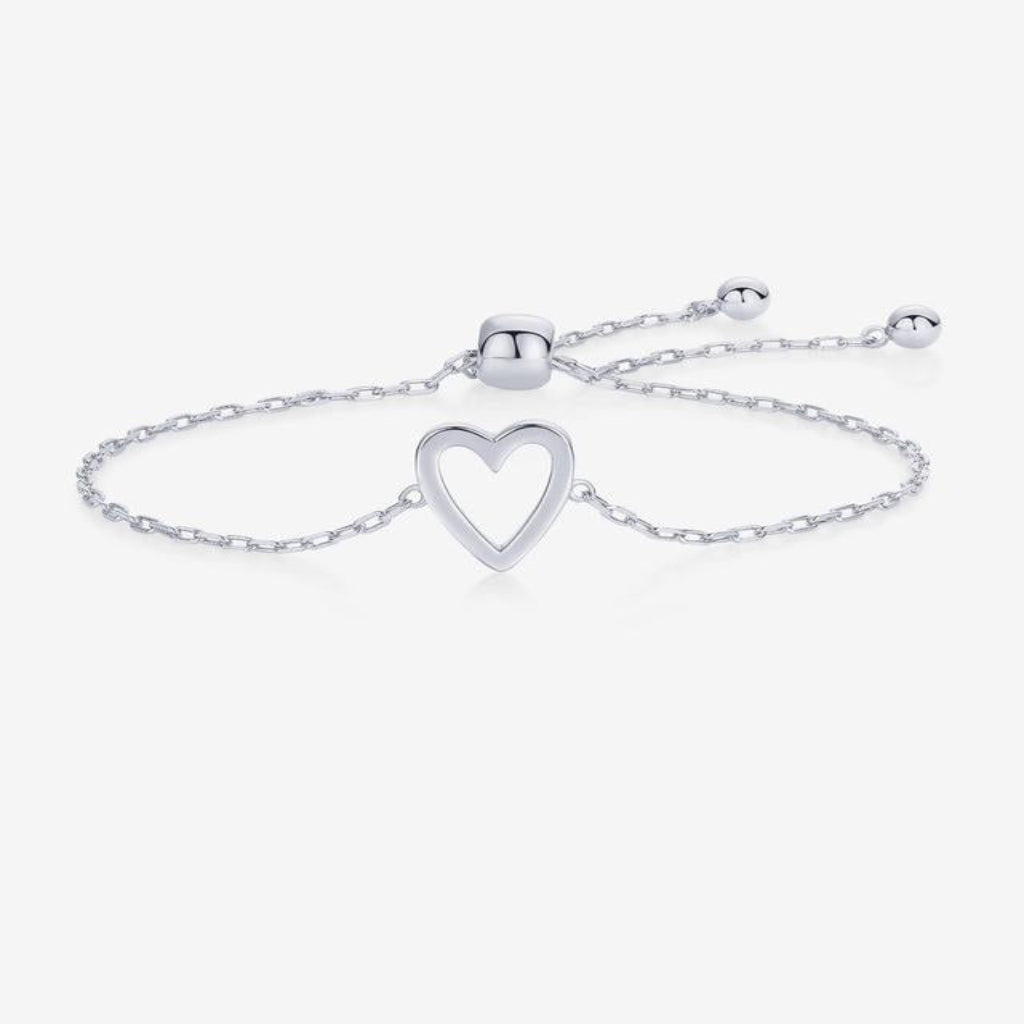 Bracelet Heart Charm Adjustable Love Jewelry