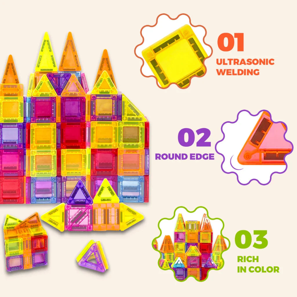 Building Blocks Educational Magnetic STEM Toy Set