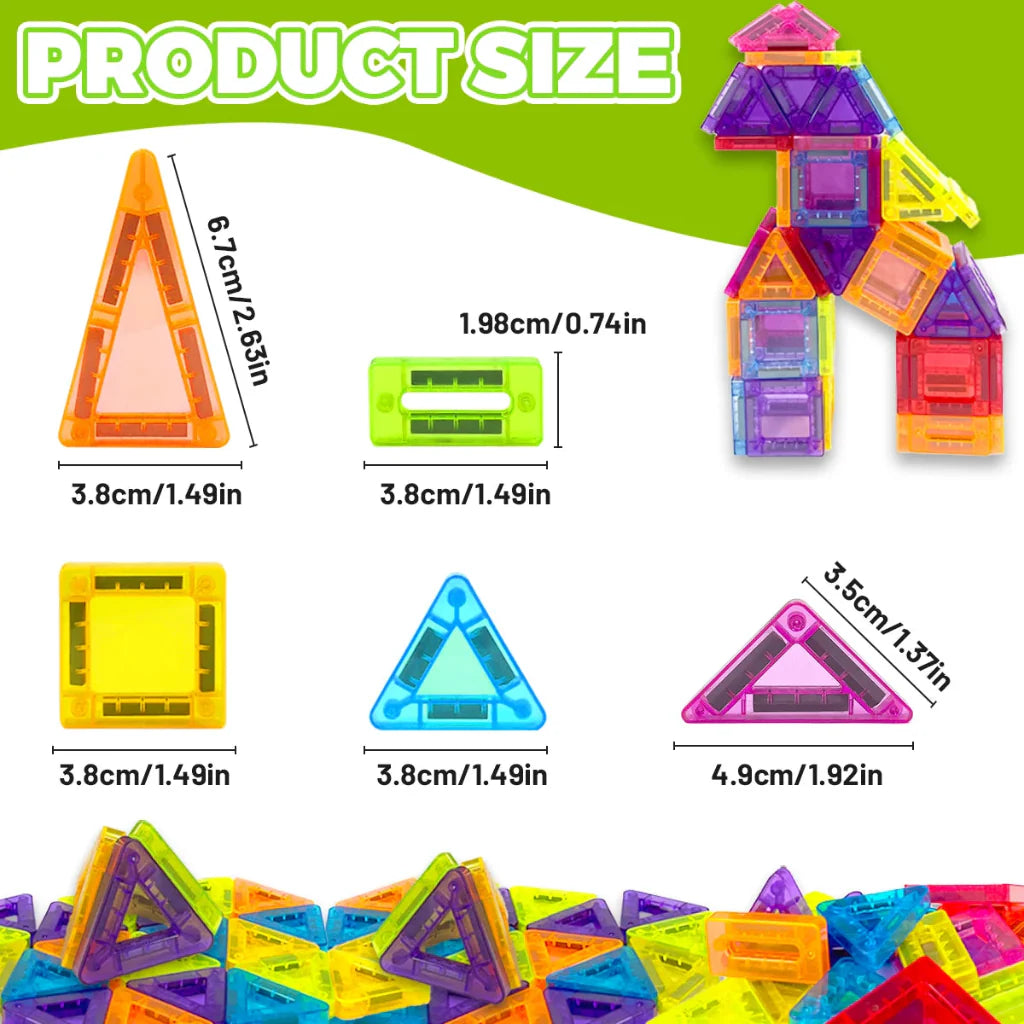 Building Blocks Educational Magnetic STEM Toy Set