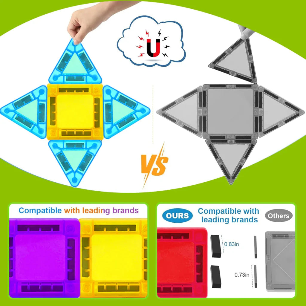 Building Blocks Educational Magnetic STEM Toy Set