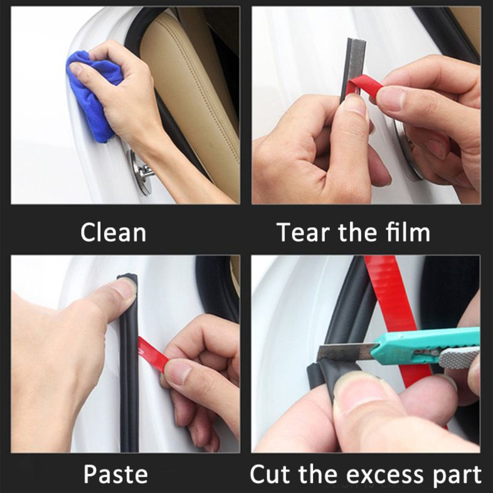 Car Door Seal Strip Rubber Weatherproofing Soundproofing