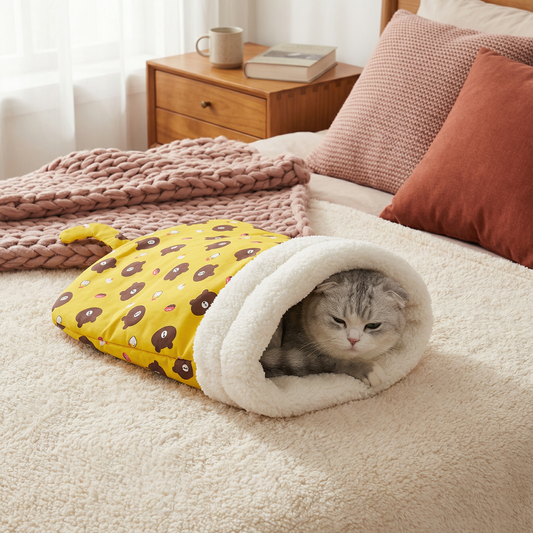 Cat Cozy Sleeping Bag Bed