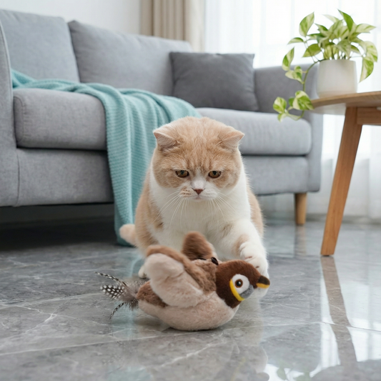Cat Toy Interactive Bird Flapping Play Pet Fun