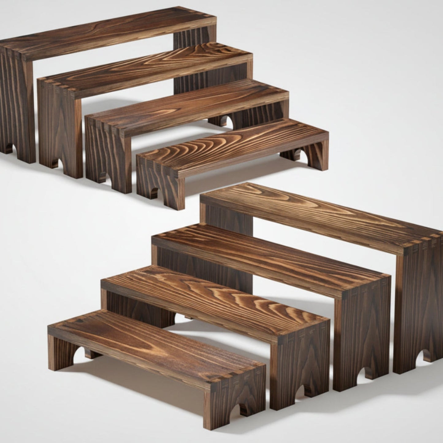 Display Shelves Tiered Organizer Set