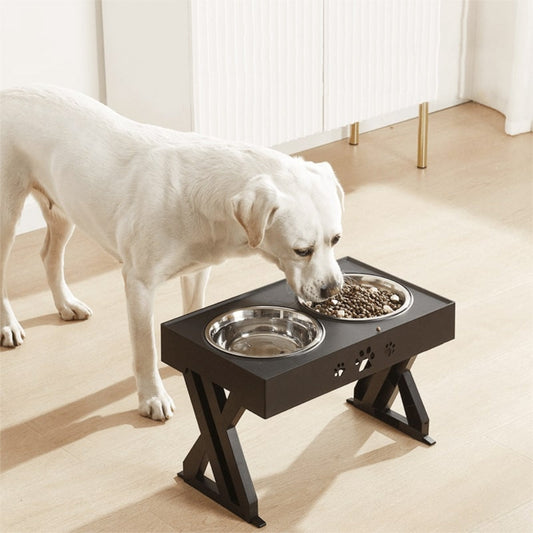 Dog Cat Feed Water Bowls Adjustable