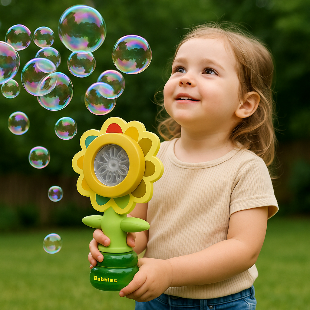 Electric Flower Toy Dancing Bubble Music Lights