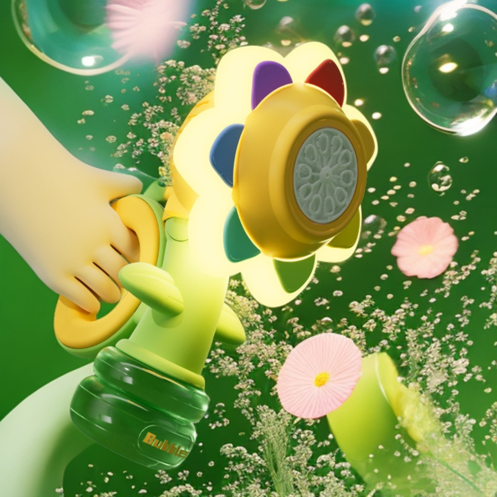 Electric Flower Toy Dancing Bubble Music Lights