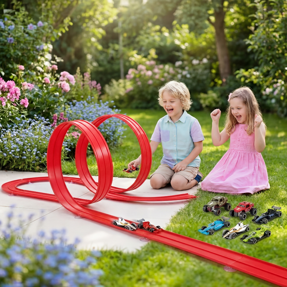 Flexible Race Track Toy Cars Set