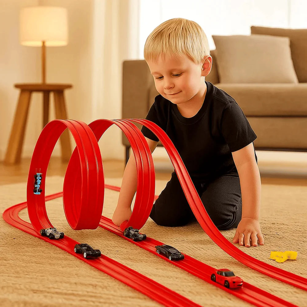 Flexible Race Track Toy Cars Set