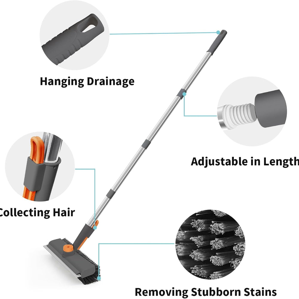Floor Scrub Brush Heavy Duty Bristle Bathroom Cleaner