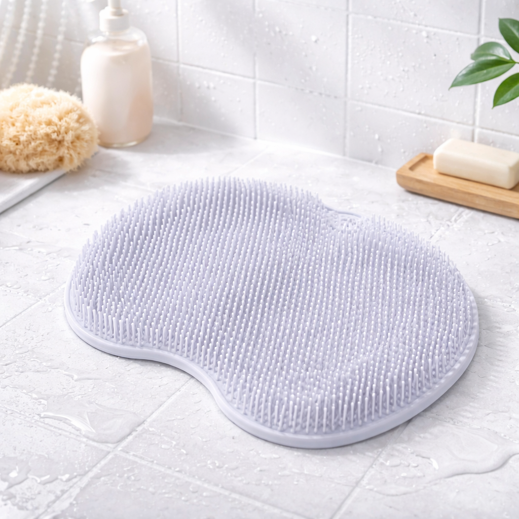 Foot Scrubber Silicone Shower Mat Suction Cup Cleaning Pad