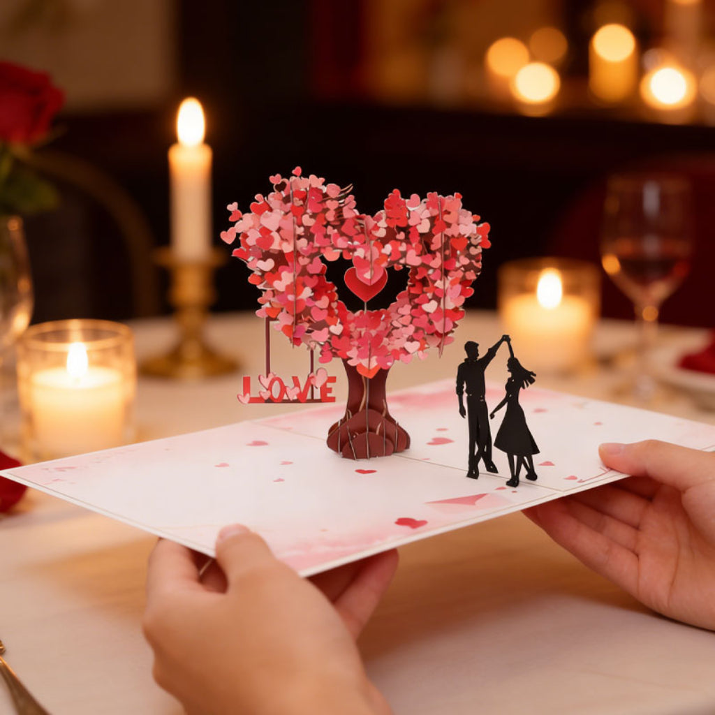 Greeting Card 3D Pop Up Romantic Dance Scene