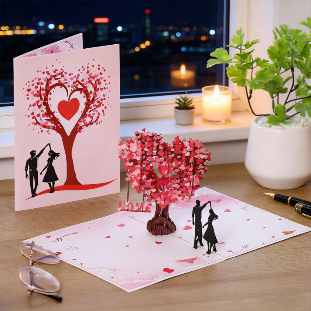 Greeting Card 3D Pop Up Romantic Dance Scene