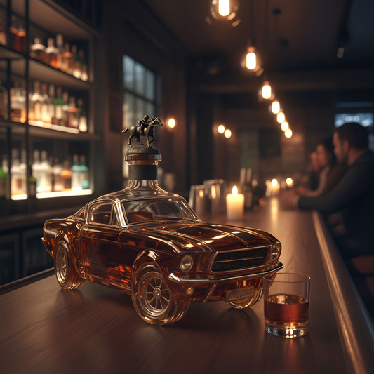 Home Bar Whiskey Decanter Car Shaped Glass