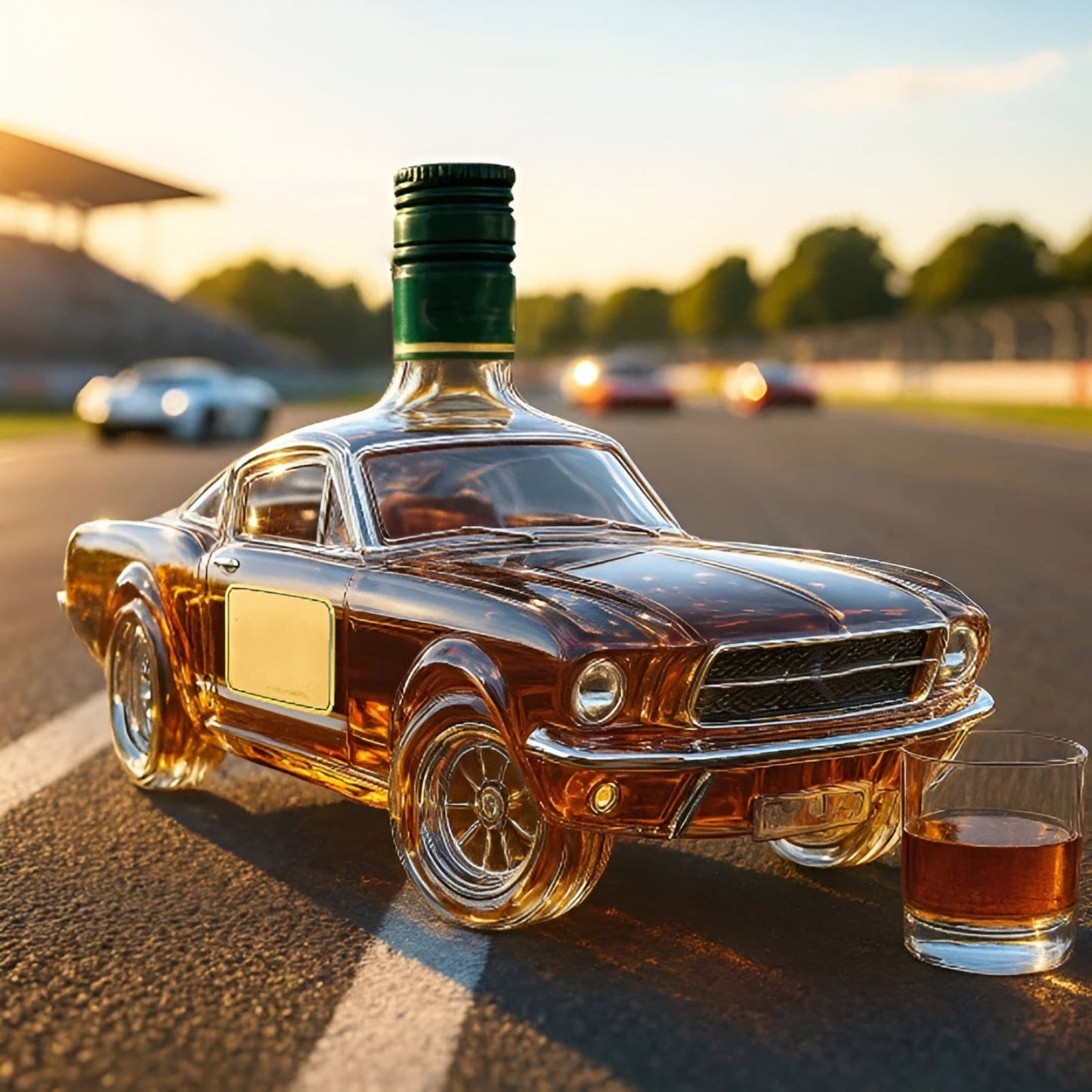 Home Bar Whiskey Decanter Car Shaped Glass