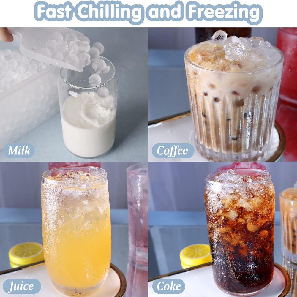 Ice Cube Tray Mini Pebble Silicone Freezer Molder