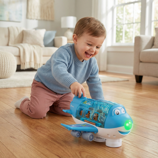 Kids Dancing Aero plane Toy Music Lights