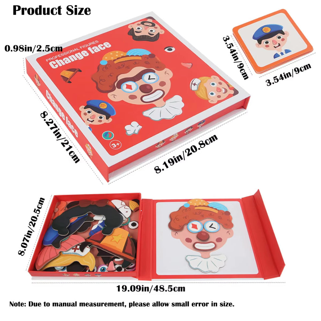 Kids Face Expression Educational Toy Learning Puzzle