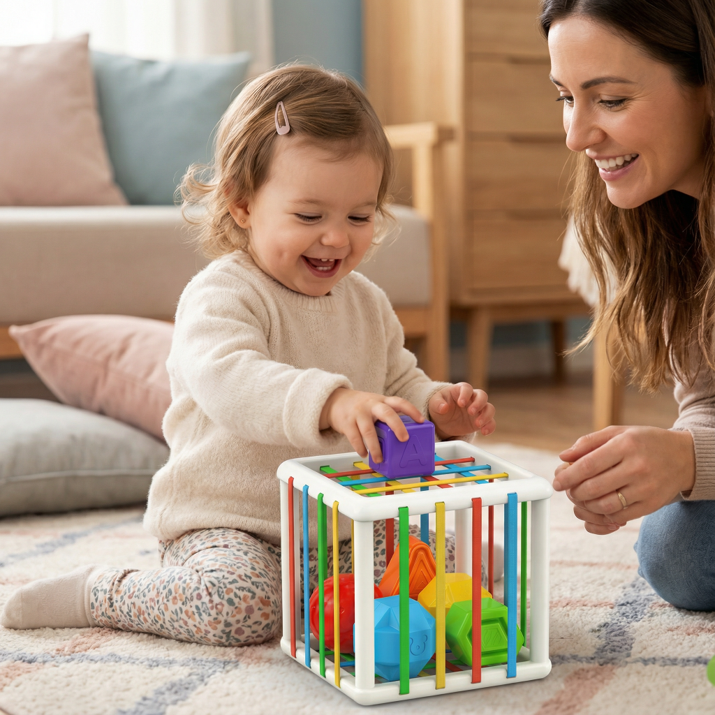 Kids Shape Sorter Toy Motor Skills Learning