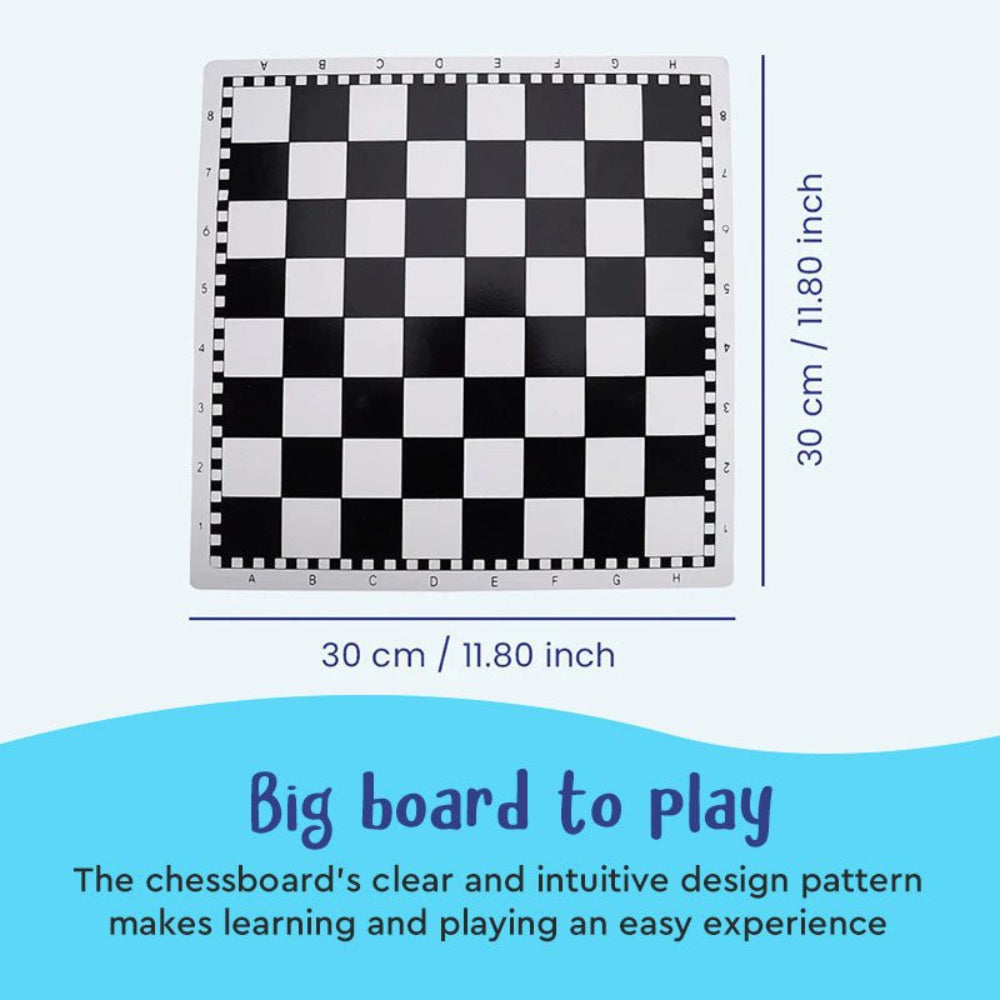 Kids Wooden Chess Set Educational Cartoon Game