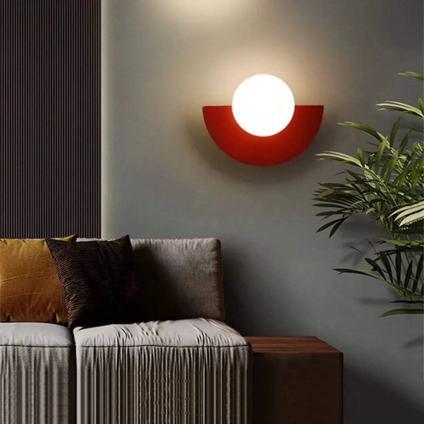 LED Indoor Light Fixture Wall Sconce Modern Glass Globe