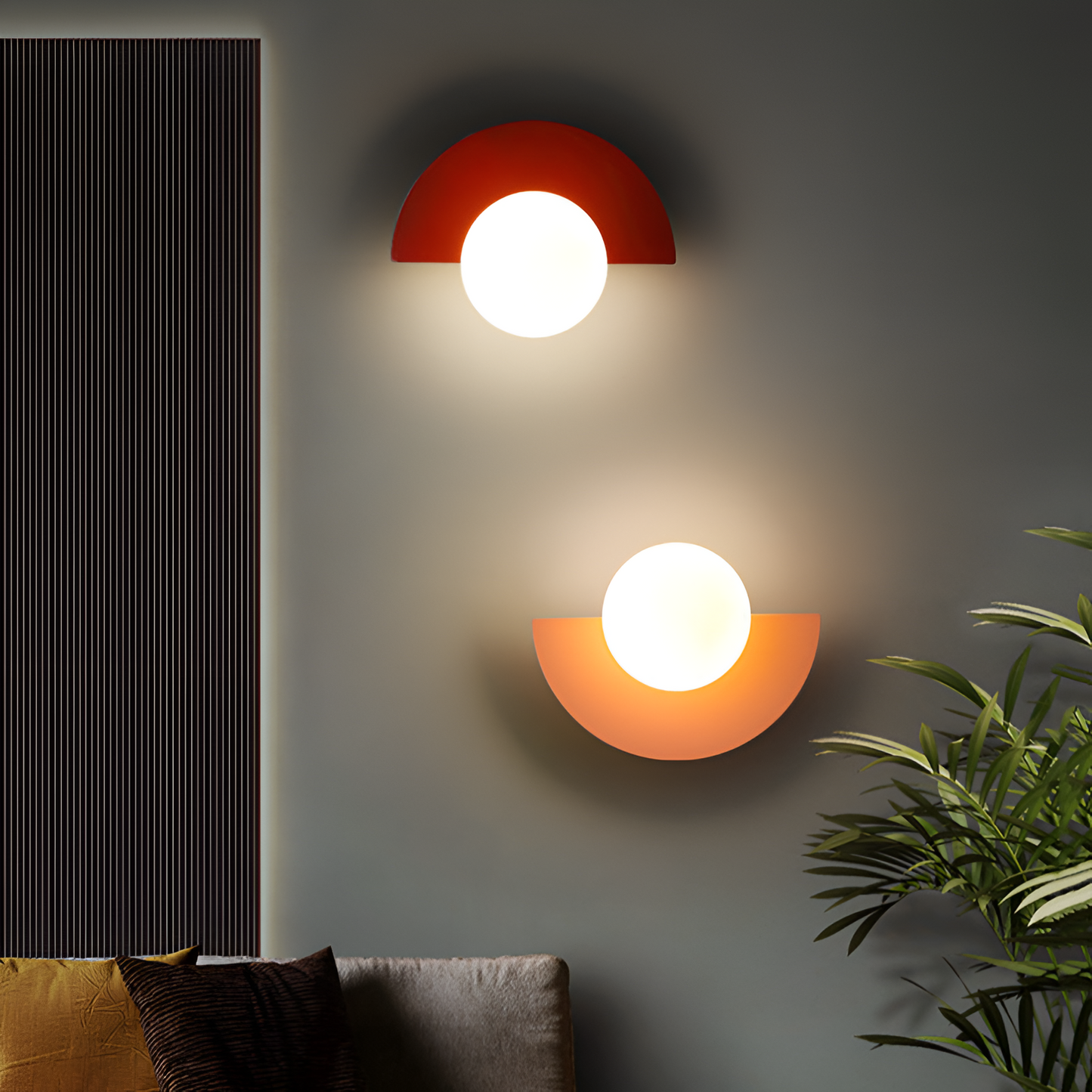 LED Indoor Light Fixture Wall Sconce Modern Glass Globe