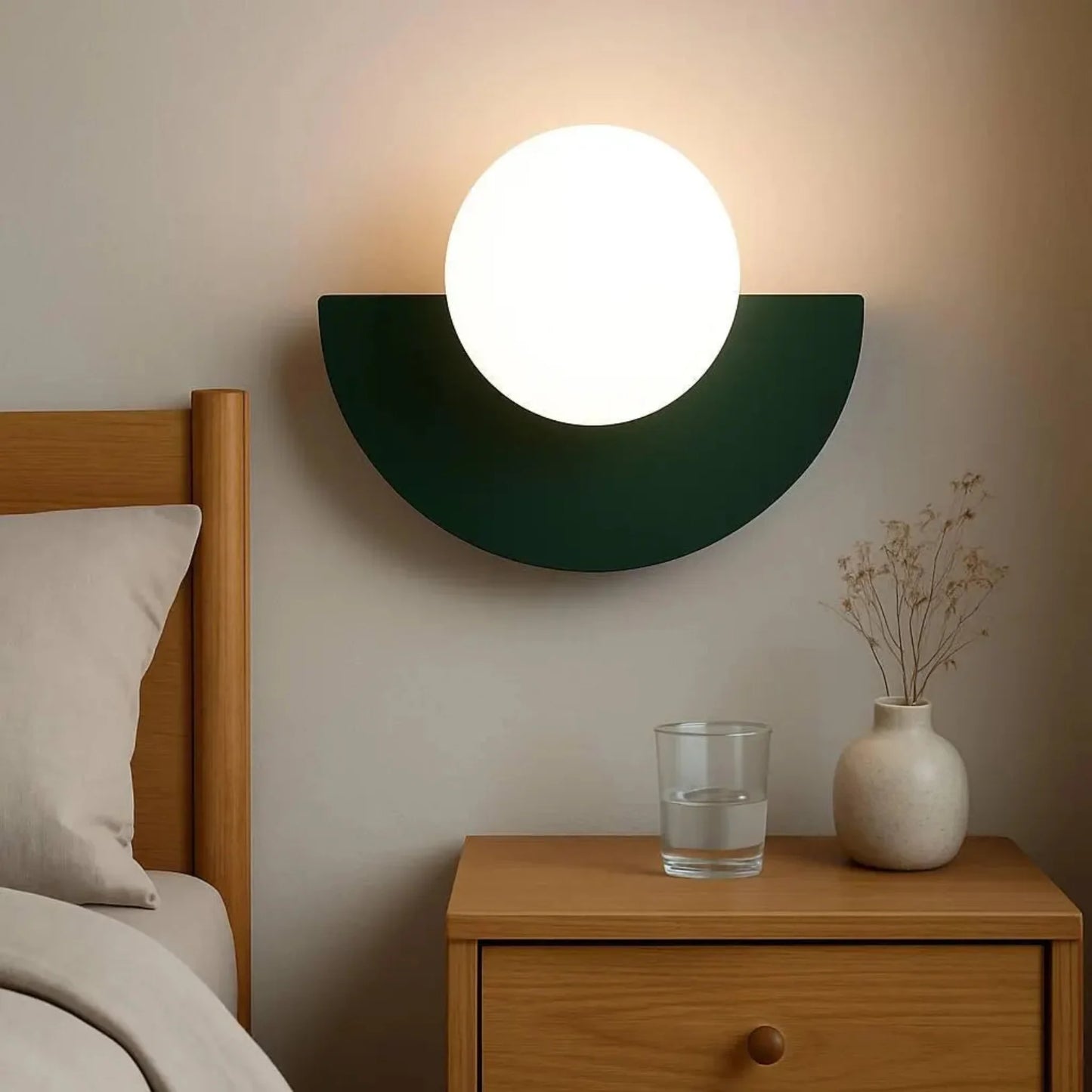 LED Indoor Light Fixture Wall Sconce Modern Glass Globe