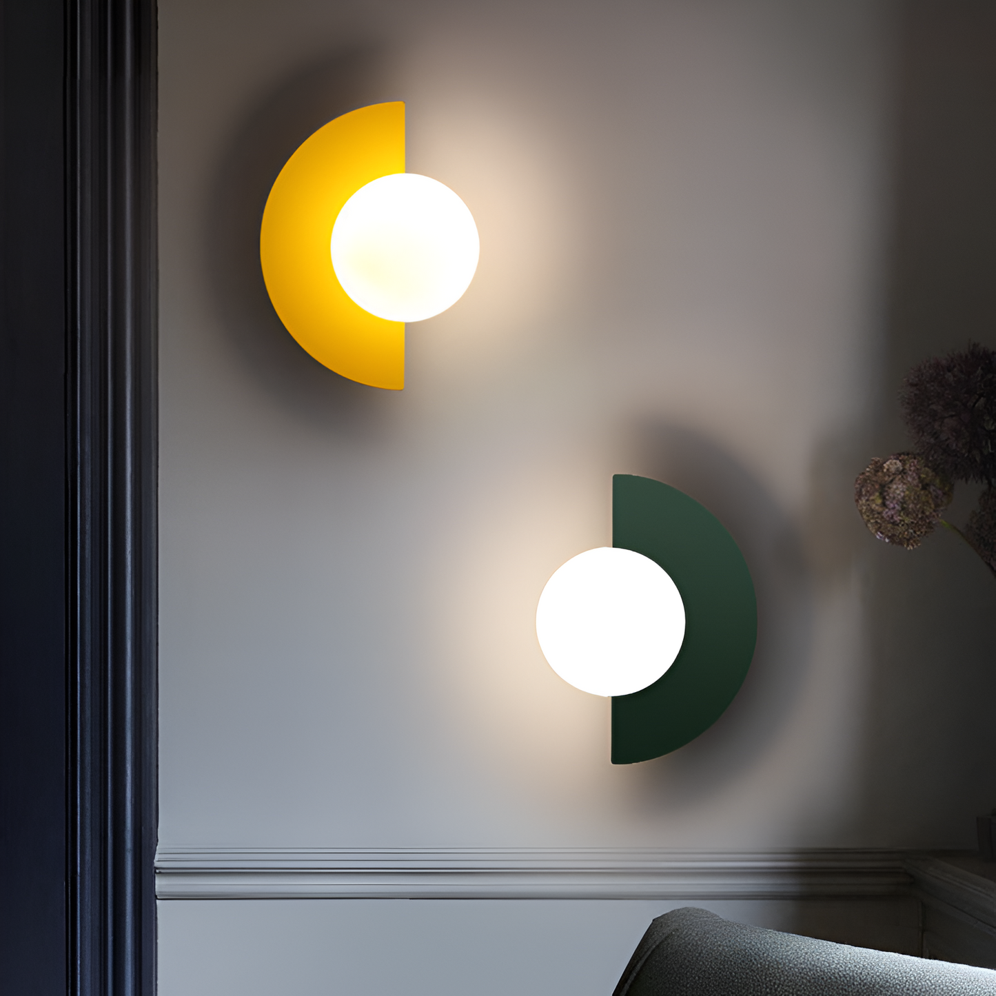 LED Indoor Light Fixture Wall Sconce Modern Glass Globe