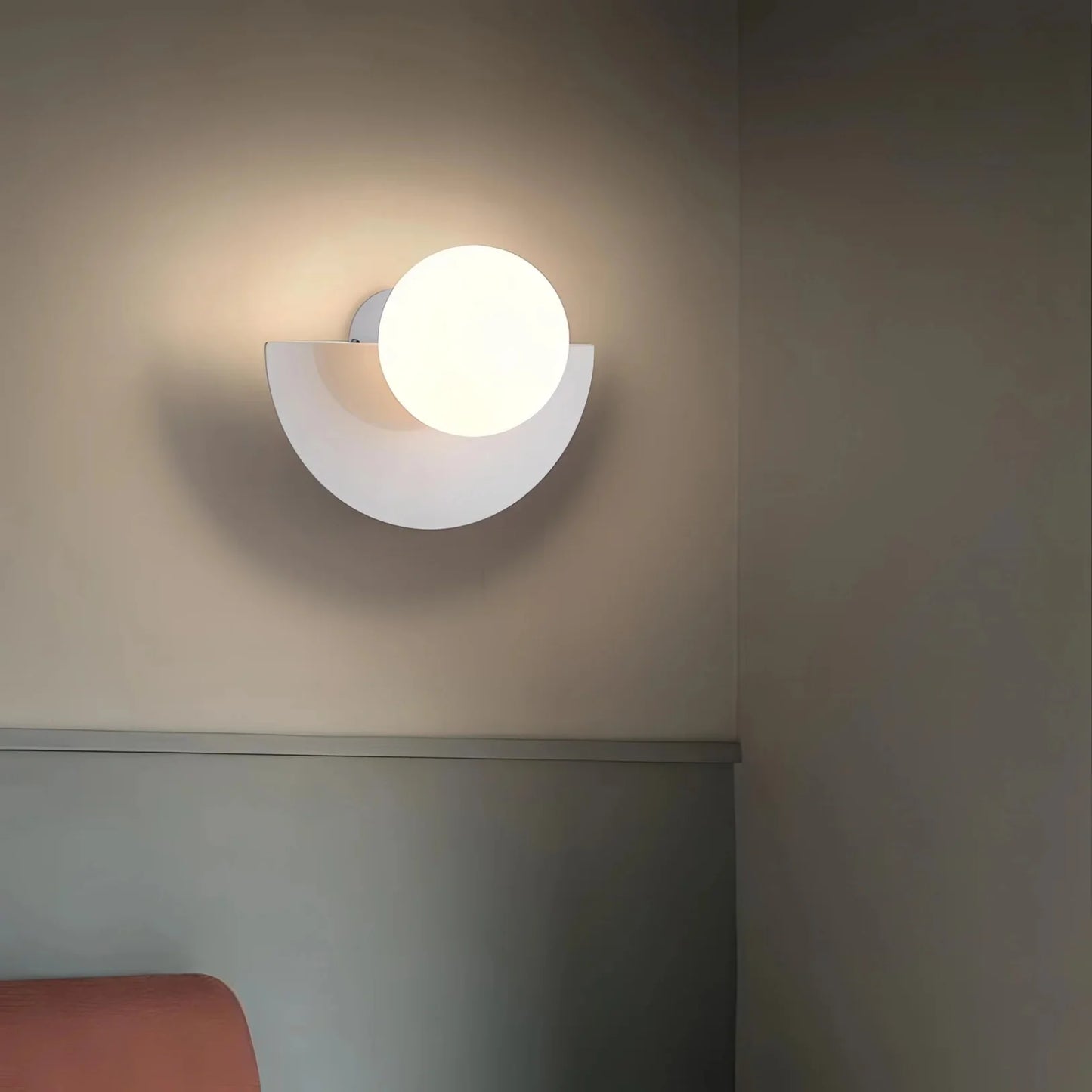 LED Indoor Light Fixture Wall Sconce Modern Glass Globe