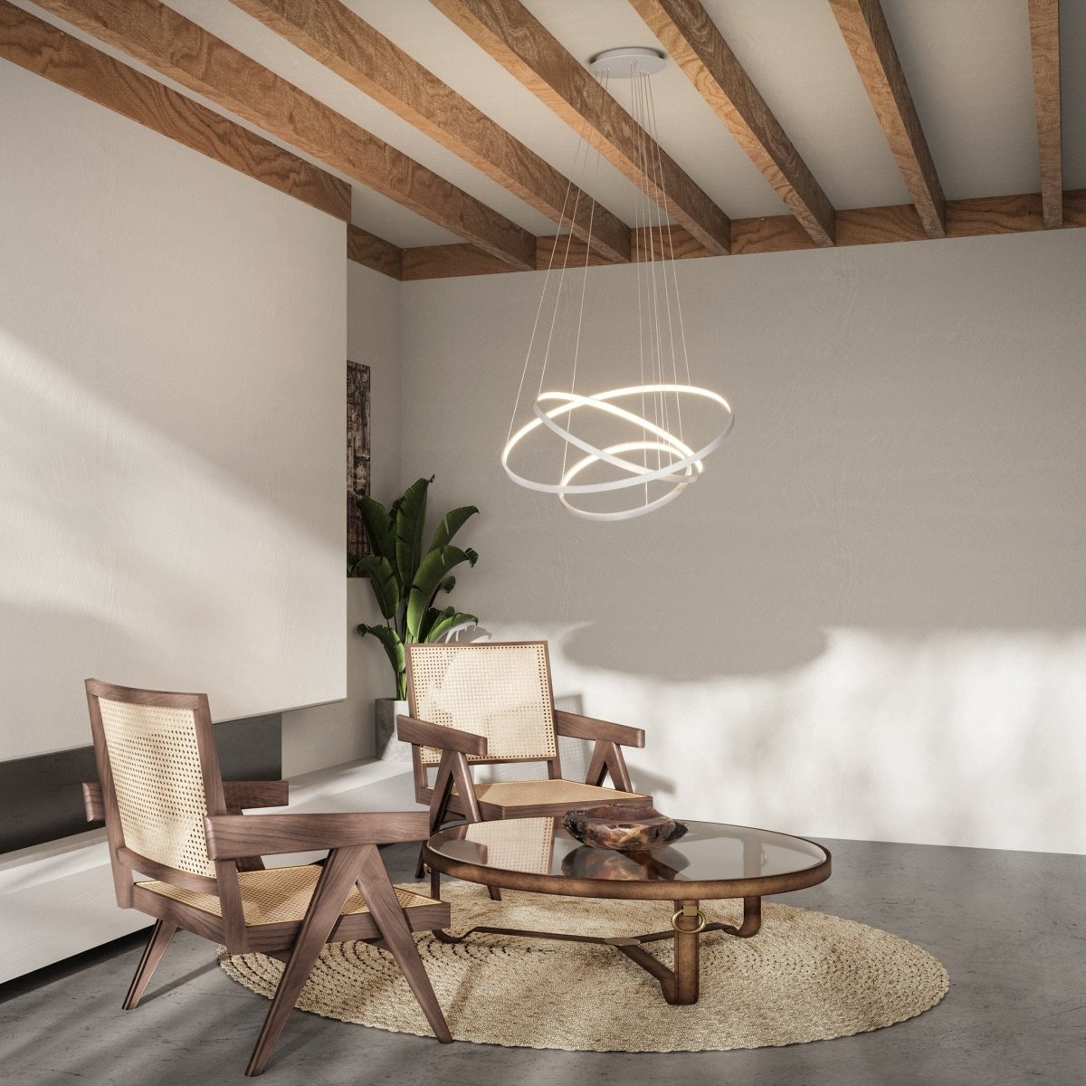 LED Modern Ring Ceiling Light Dimmable