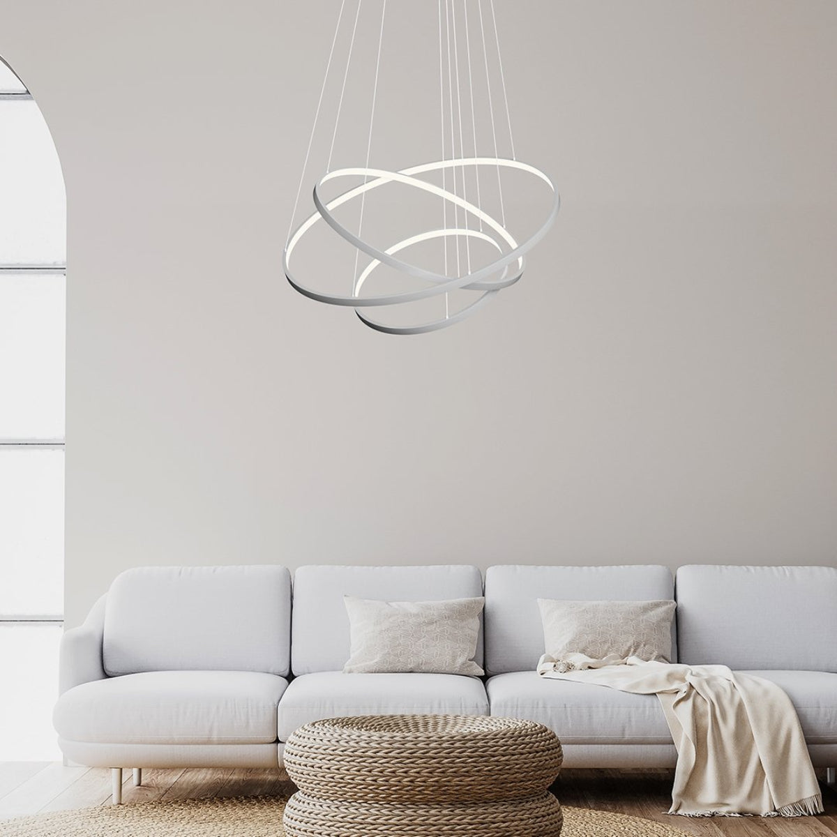 LED Modern Ring Ceiling Light Dimmable