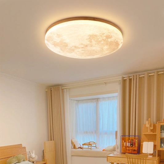 LED Moon Design Ceiling Light Minimalist Style