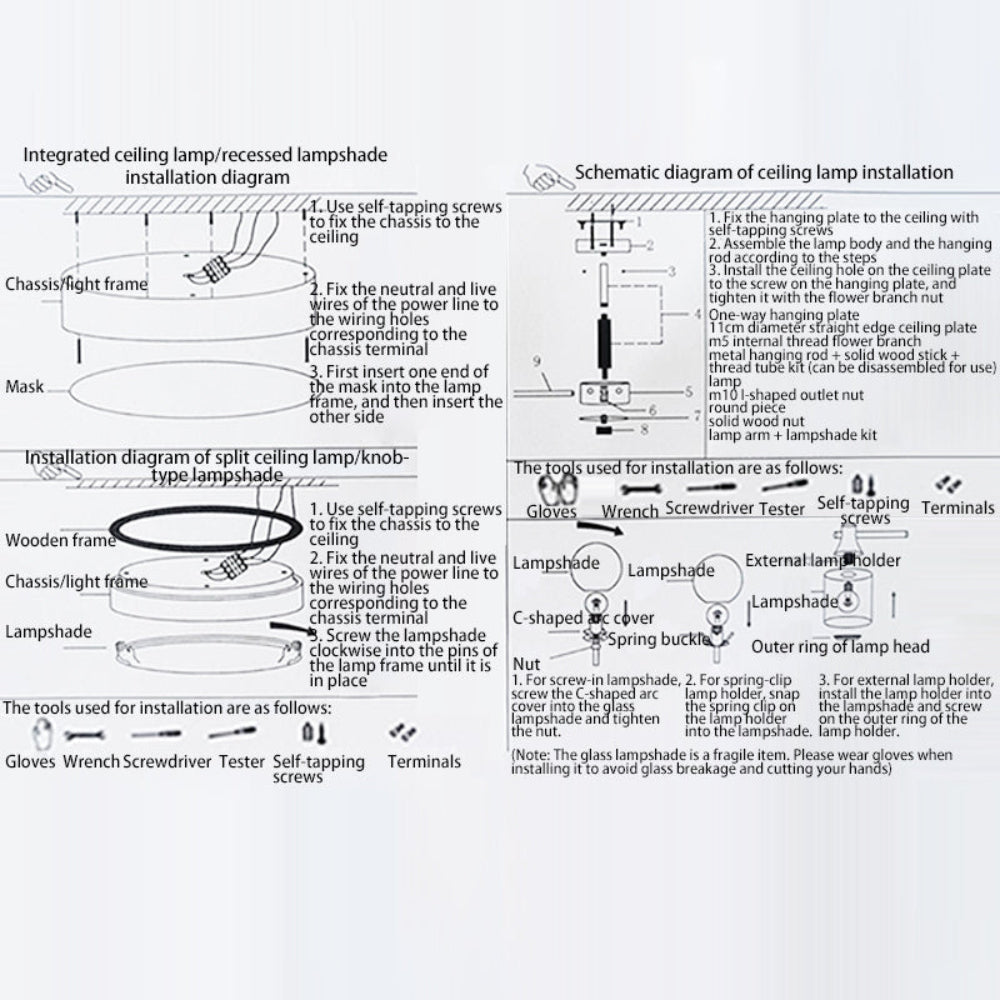 LED Moon Design Ceiling Light Minimalist Style