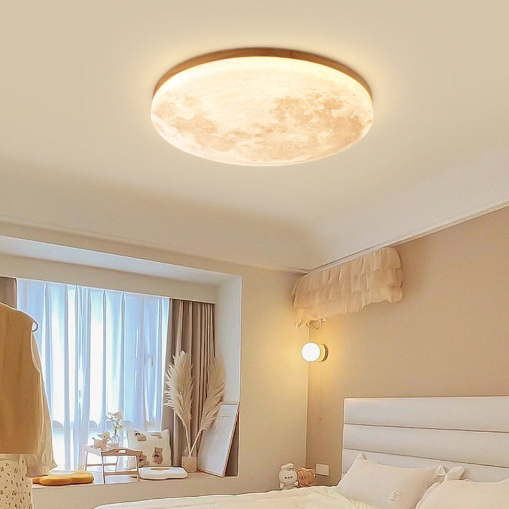 LED Moon Design Ceiling Light Minimalist Style